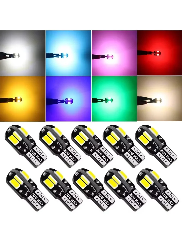 T10 Auto Led Glühbirne W5W LED Canbus Kein Fehler Super Helle Auto Innen Licht SMD Auto Birne Weiß Bernstein Rot Lesen Dome lampe