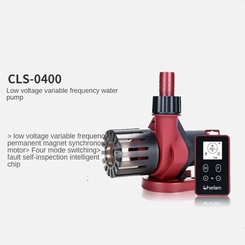 Aquarium Pumps Ultra-quiet Fish Pond Low Pressure Submersible Pump High-lift Circulating Pump Large Screen Display Water Pump