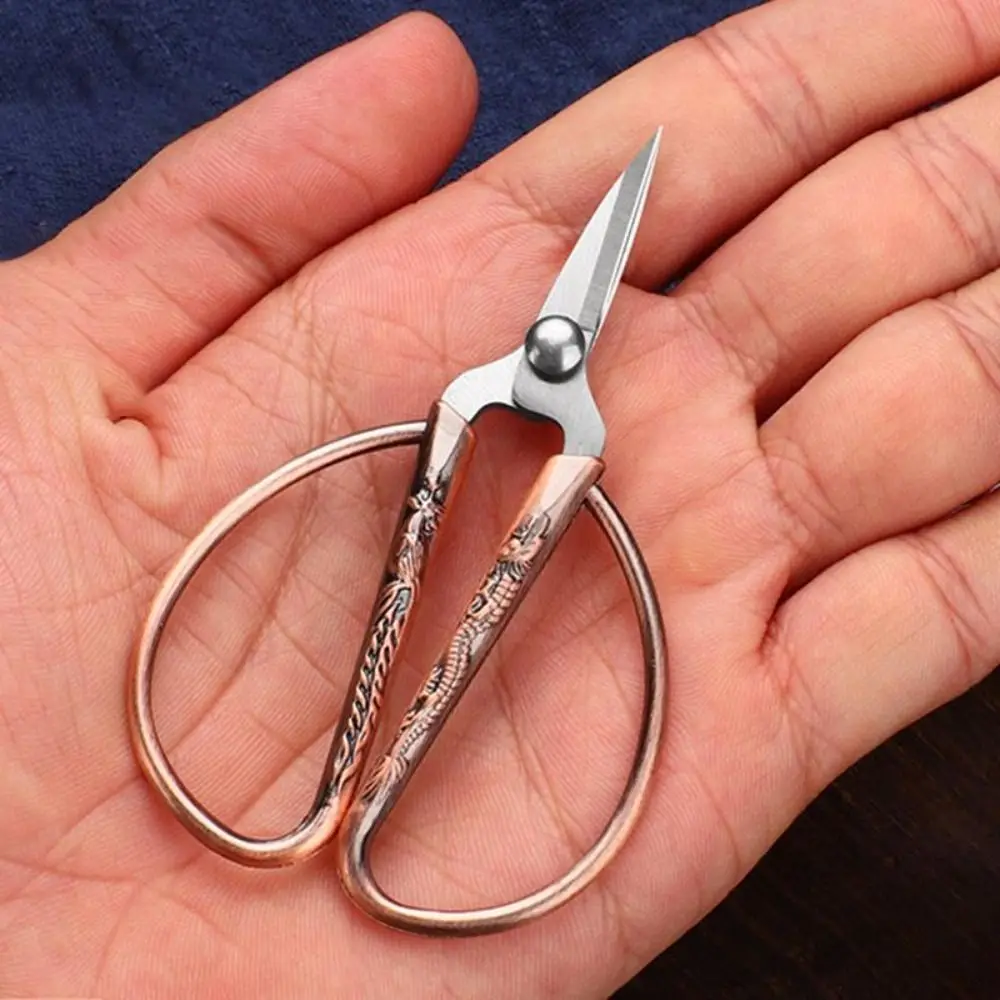 Stainless Steel Pointed Scissors Mini DIY Craft Tool Needlework Scissors Multifunctional Hand Tool Stationery Scissors Gift