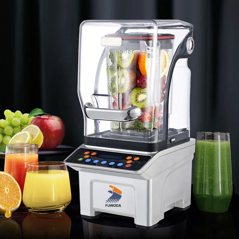 2025 Hot Sale New Style 2200W Ice Blender Multifunctional Smoothie Blender Fresh Fruit Juicer For Milk Tea Shop