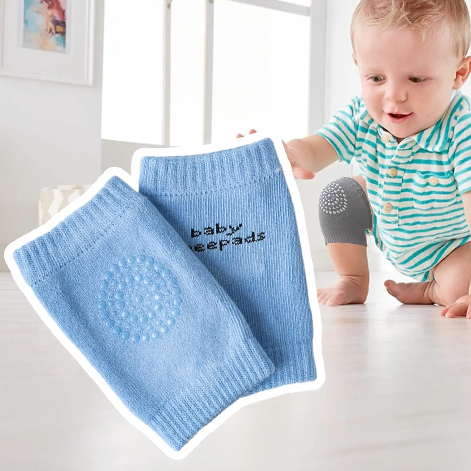 

Baby Knee Pads Anti-Slip Children Leg Guards Baby Crawling Breathable Arm Protector for Outdoor Home Daily Practice Travel