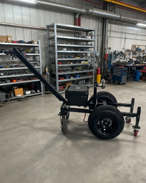 دوللي مقطورة كهربائية مع مؤشر طاقة LED وصلة جرار صغيرة لمقطورات السيارات جزء معدات التعامل مع المواد #5