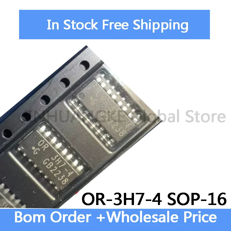 10Pcs OR-3H7 OR-3H7-4 SOP-16 OR-3H7-4GB-TA1-G (GK) New Optocoupler Phototransistor Output IC in Stock Wholesale
