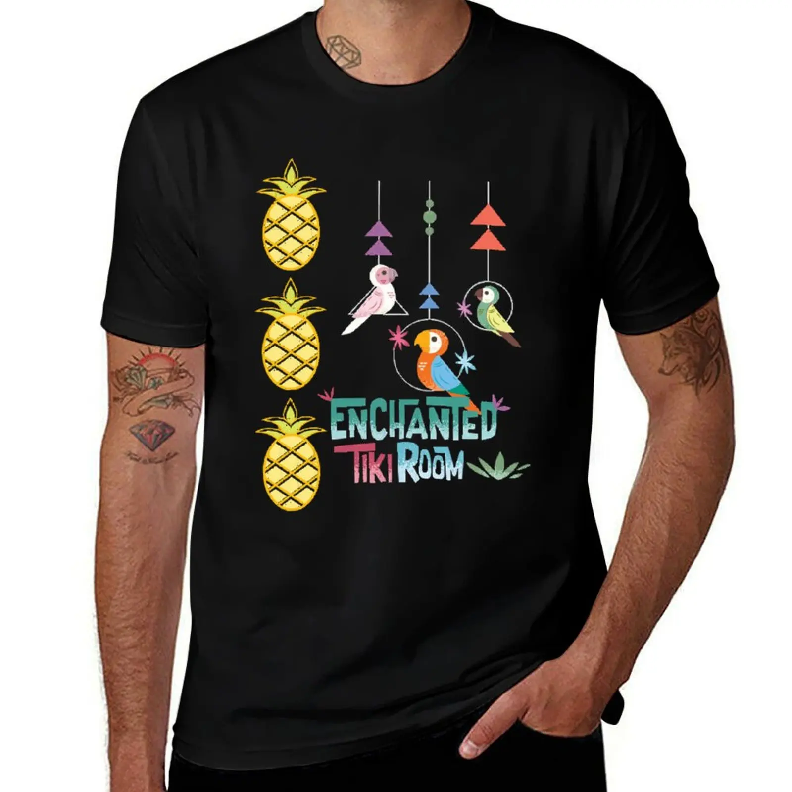 

Enchanted Tiki Room T-Shirt-2400 T-Shirt Basic Plain Tee for Spring and Summer