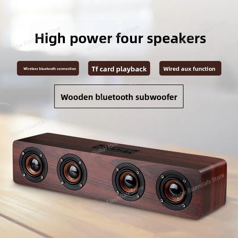 

W8 Деревянный Bluetooth-динамик для домашнего компьютера, мобильного телефона, ТВ-карты, звуковой подарок, динамик для оптовой покупки, домашнее аудио