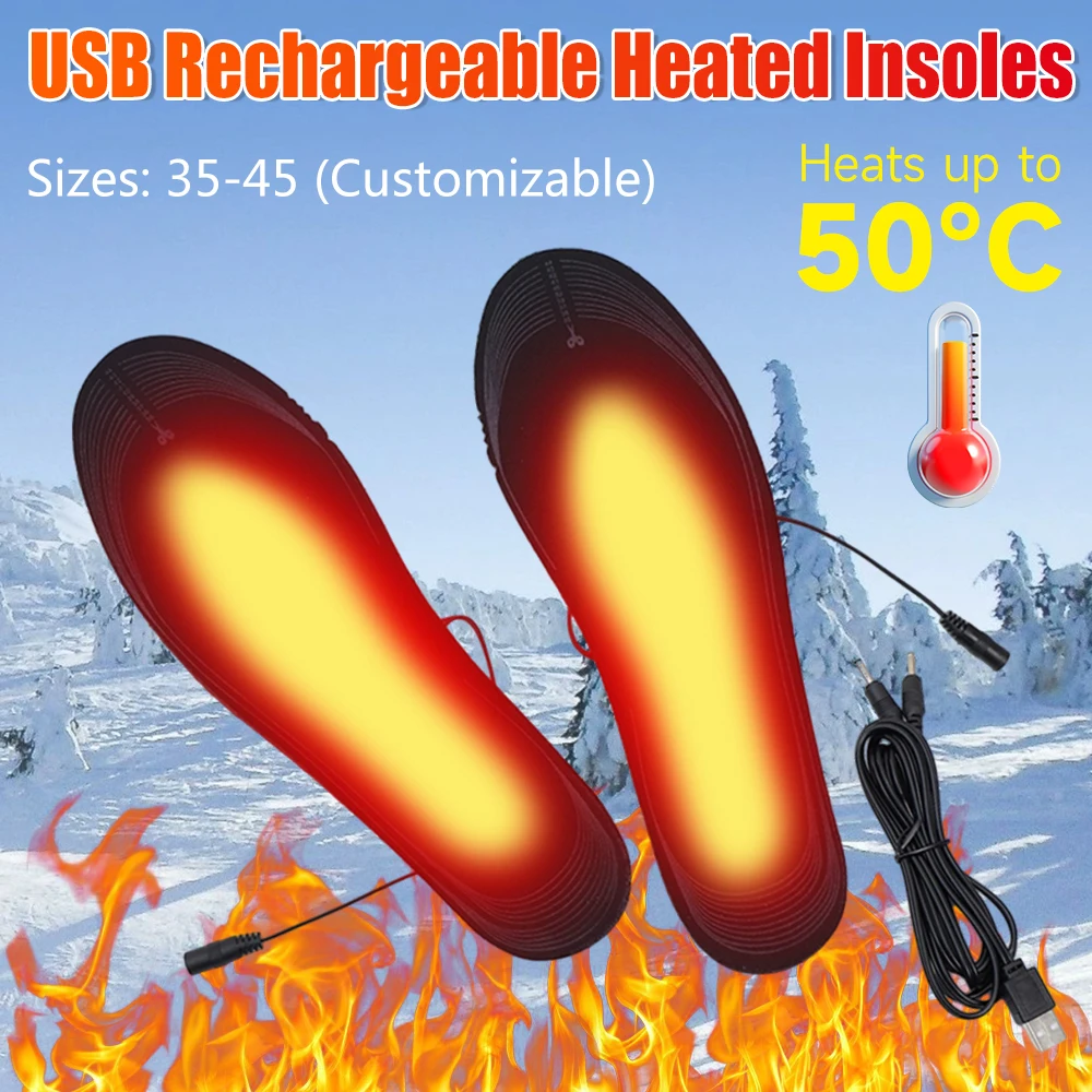 USB ساخنة نعال الحذاء قدم وسادة جورب دافئة حصيرة التدفئة الكهربائية النعال قابل للغسل الدافئة للجنسين النعال الحرارية قابل للتعديل #1
