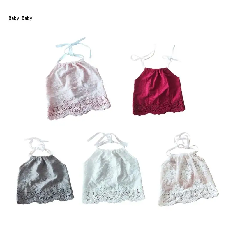 

Newborn Embroidered Dress Lovely Baby Lace Dress Elegant Dress for Photography Perfect Outfit for Baby First Photoshoot Q81A