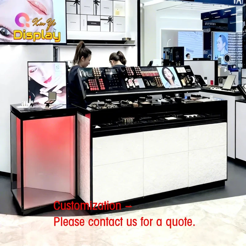 custom.Cosmetic Shop Design with LED Lighting & Premium Showcase Retail & Showroom Custom Dimensions