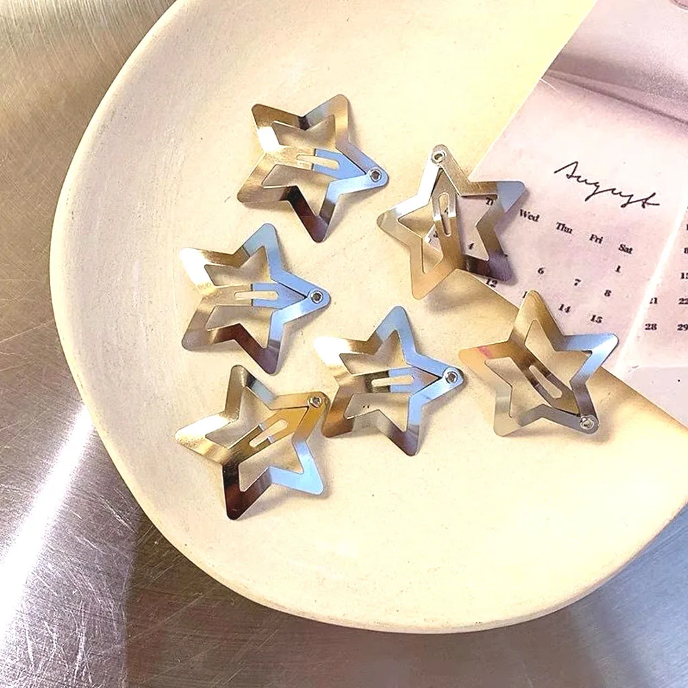 10/20/50pcs Colorful Star BB Hair Clips Girls Y2K Cute Star Barrettes Children Lovely  Kids Hair Accessories