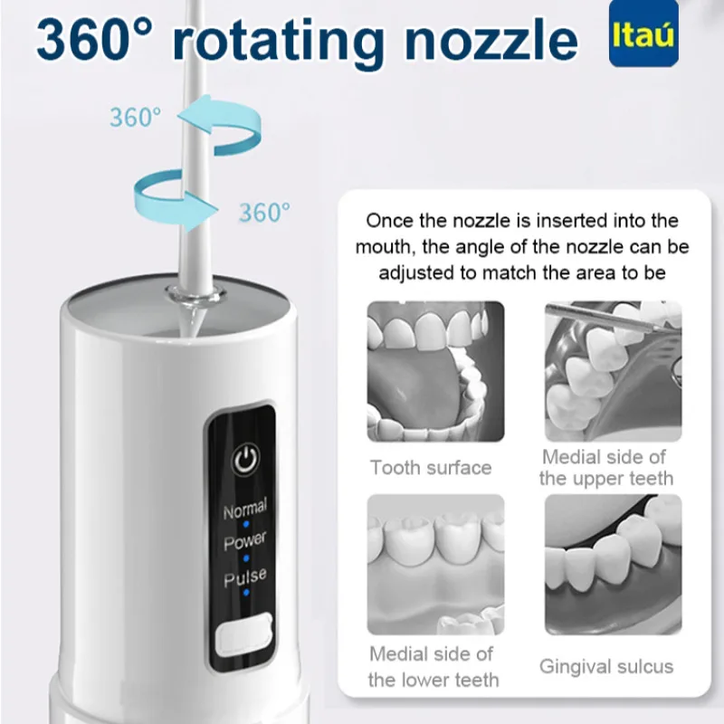 Household Mini Portable Intelligent Electric Dental Irrigator USB Charging Long Endurance Dental Cleaner