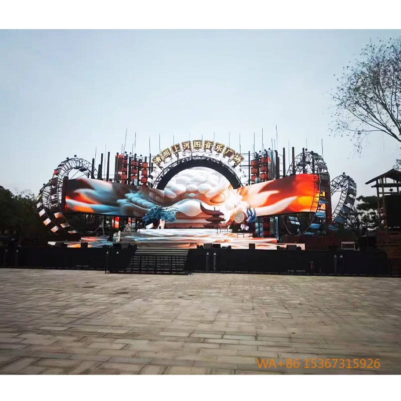 P4.81 Outdoor LED Rental Screen IP65 Mobile Display for Mall Event Wedding Stage Live Streaming