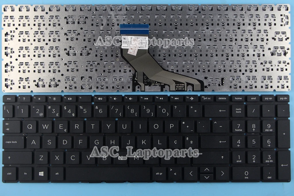 

New PO Portuguese Teclado Keyboard For HP 15-da0036np 15-da0043np 15-da0046np 15-da0048np 15-da0049np 15-da0053np Black no Frame