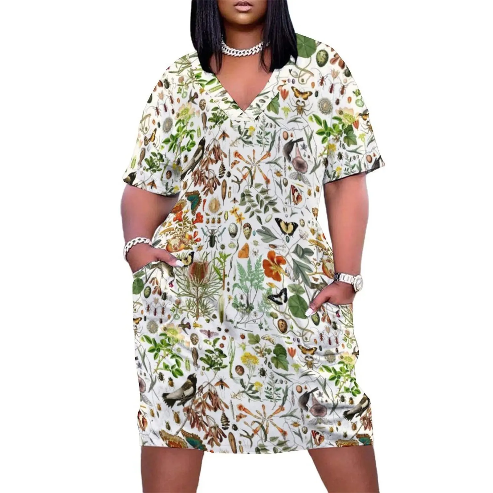 Biology 101 Loose Pocket Dress luxury dress Clothing elegant women