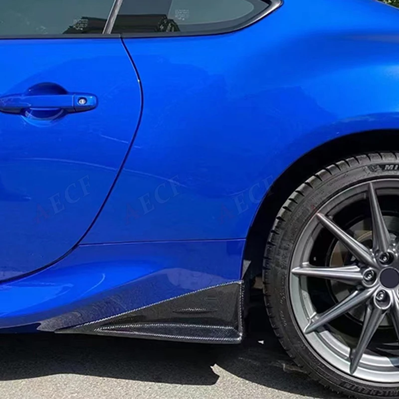ألياف الكربون المصد الخلفي الشفاه الفاصل لتويوتا سوبارو BRZ GR86 ZN8 ZD8 الزعانف الجانبية الجناح Canards اللوحات المئزر طقم الجسم #6