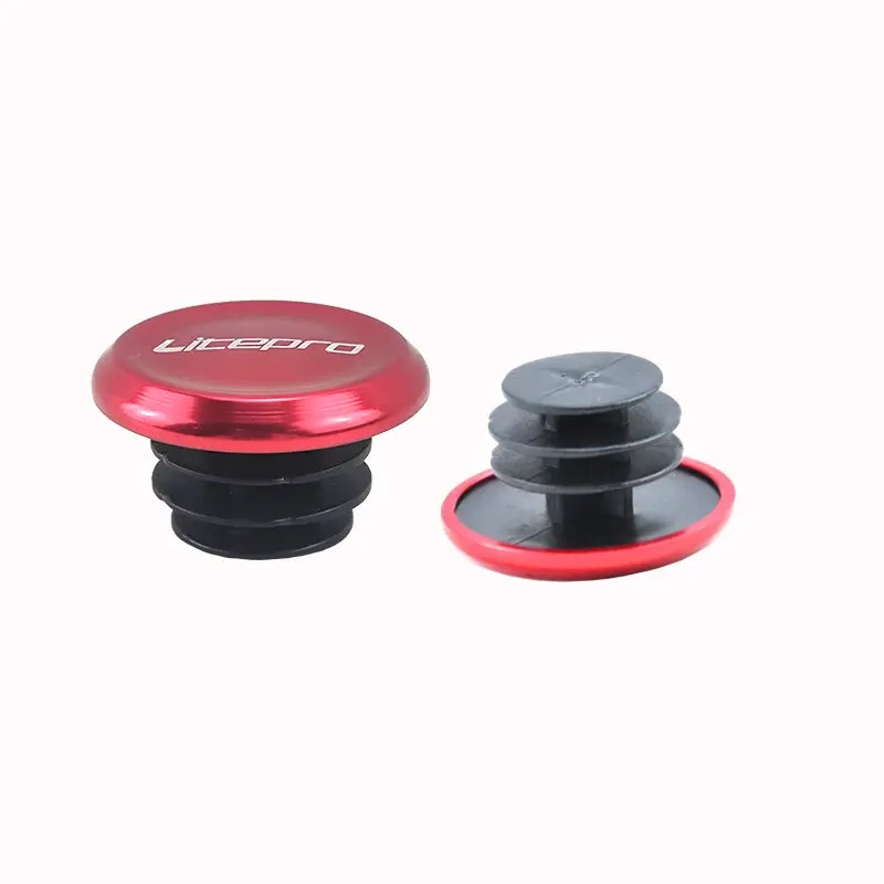 Litepro MTB Road Bike Handlebar Grips Plastic Plug Ultralight Lockable Grips 22.2mm Expansion Stopper Parts For brompton Bike