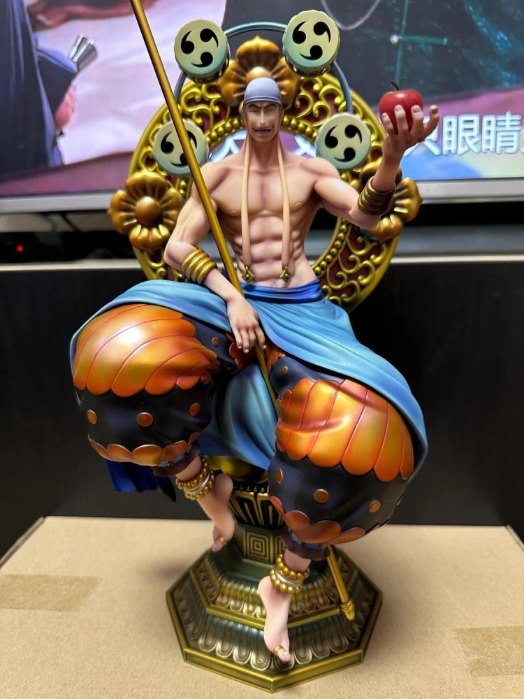 39cm Anime One Piece Figure Gk Thor Enel Pop Max Model Dolls Anime Peripheral Action Figures Desktop Decoration Collection Gift