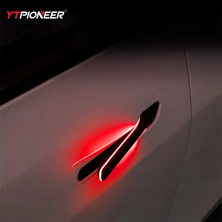 TLS Manufacture Price Auto Tesla Parts Intelligent Smart LED Light Car Electric Door Handle For Model Y 3