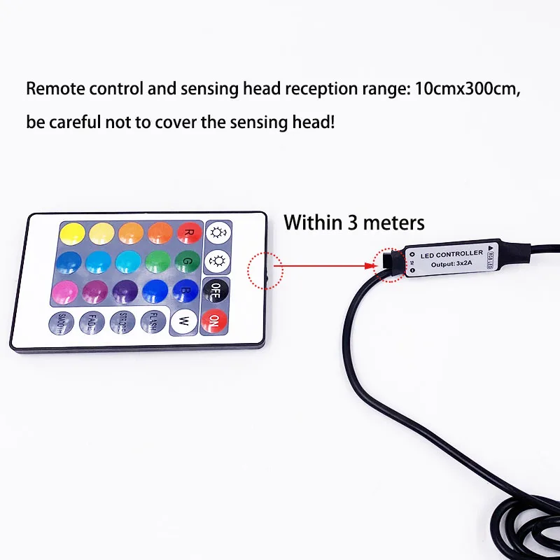 RGB-LED-Strahler, USB, 5 V, dimmbar, Farbe, Mini-Deckenstrahler, 1 W, 3 W, Schaufenstermuster, Schaufensterlicht, Raumdekoration, 1 bis 4 Fernbedienungsset – Detail 16
