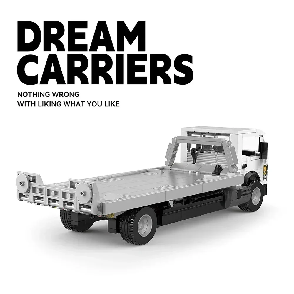 PB8836 شاحنات مسطحة نموذج سيارة 482 قطعة اللبنات الطوب مجموعة السيارات MOC التقنية لتقوم بها بنفسك لعبة صغيرة بيليه لغز مجموعة صناديق