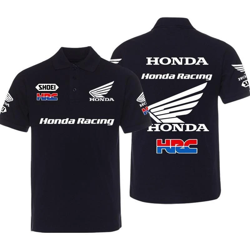 AliExpress Honda Men's POLO Shirt CBR Non-Double Gold Wing Motorcycle Racing Suit Summer Lapel T-Shirt Cycling Enthusiast Short Sleeve