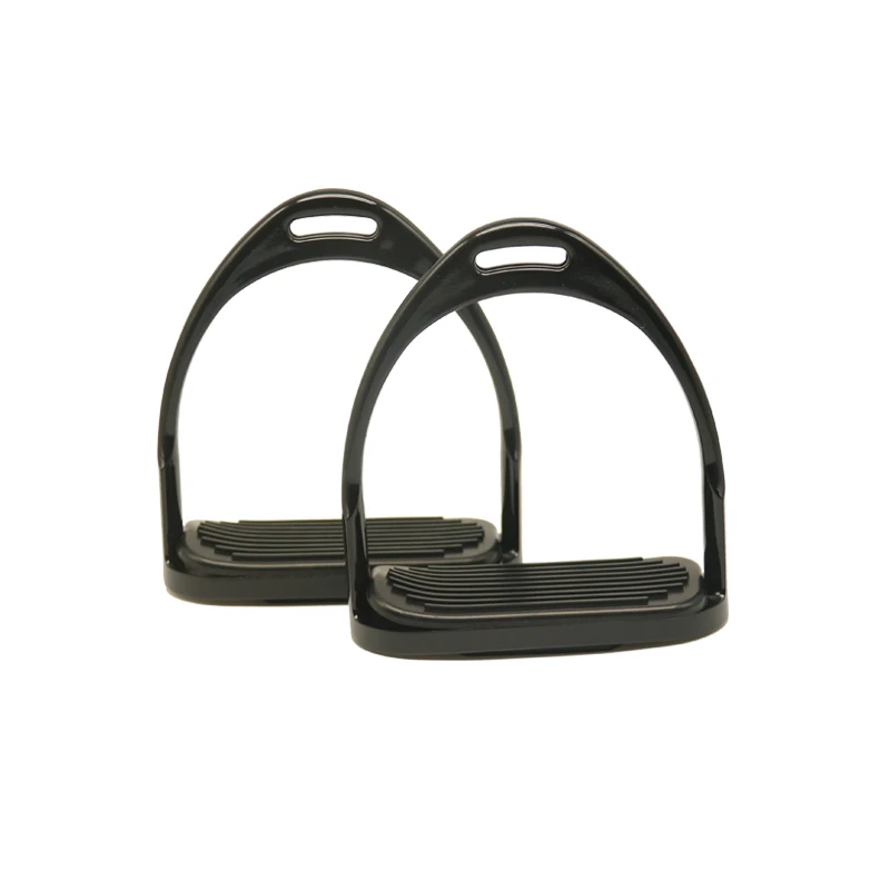 ركاب الحصان من الألومنيوم الغربي، أشرطة حمراء/بيضاء + ملحقات سباق جلدية #5