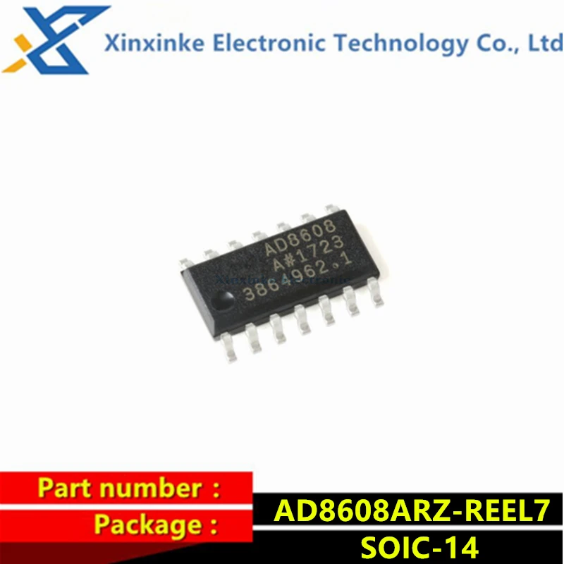 

AD8608ARZ-REEL7 SOIC-14 Operational Amplifier Chip AD8608ARZ