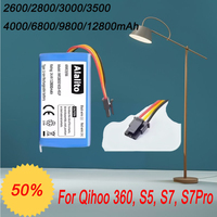 Spare battery for robot vacuum cleaner, part for Qihoo 360, S5, S7, S7Pro, T90, X9, 14.4V 6800mAh