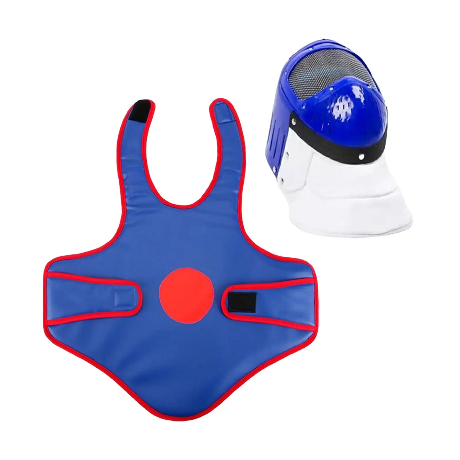 Fencing Protective Gear for Kids Mask Breathable Mesh Face Shield High Strength Anti Rust Leather ABS Training Tool for Beginner