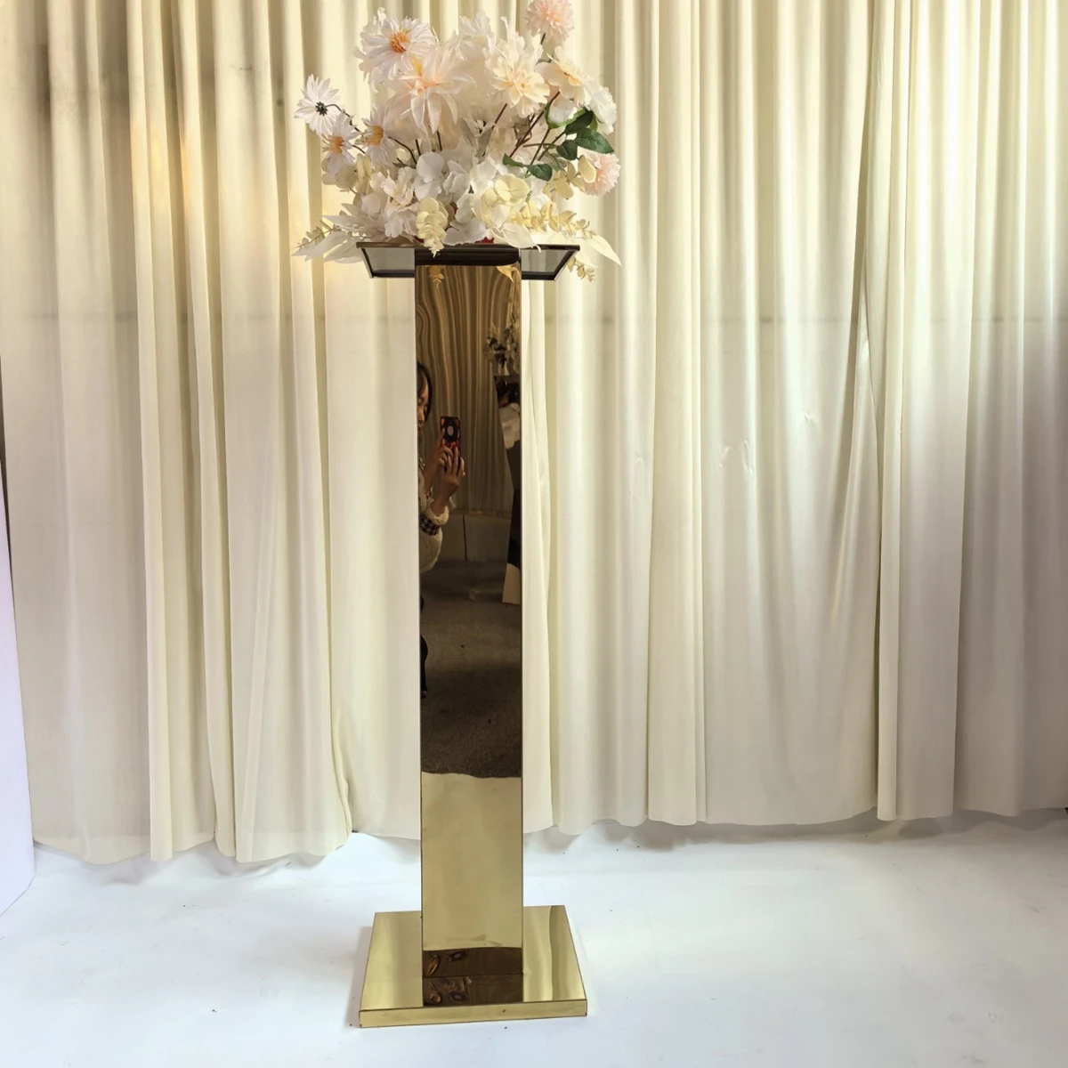 3-10pcs)20-120cm)  Customized Gold Rectangular Arches for Wedding Ceremony Metal Frames for Party Backdrop