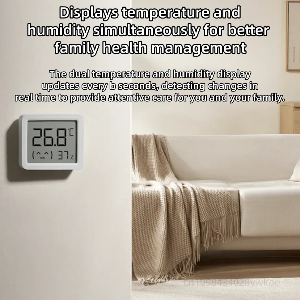 Xiaomi norma mijia Termometro elettronico e igrometro 3 mini Mijia Home Camera da letto Misuratore di rilevamento intelligente Misuratore di umidità Termometro