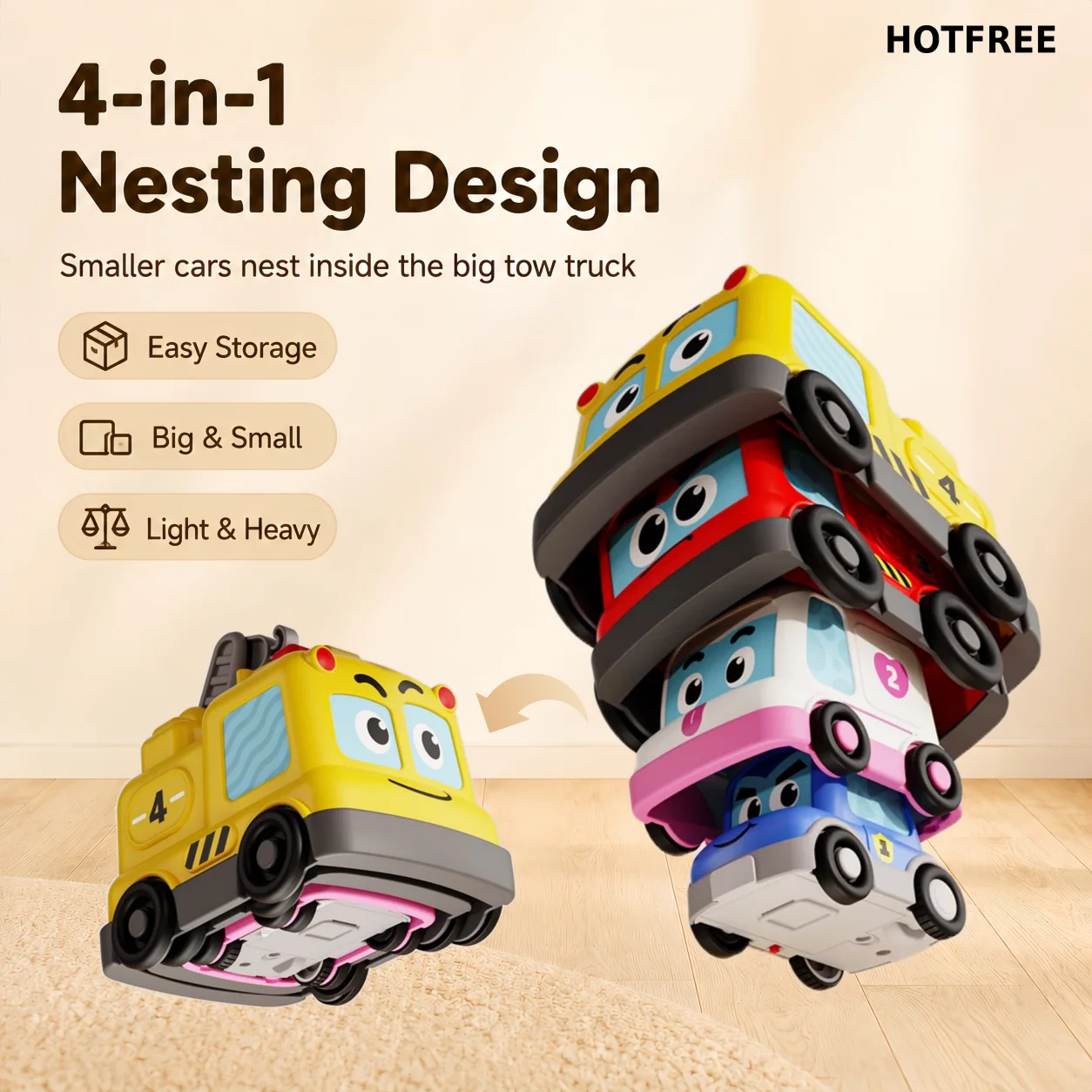 Hotfree 4 in 1 Montessori Toy  - Baby Food Nestum review and price