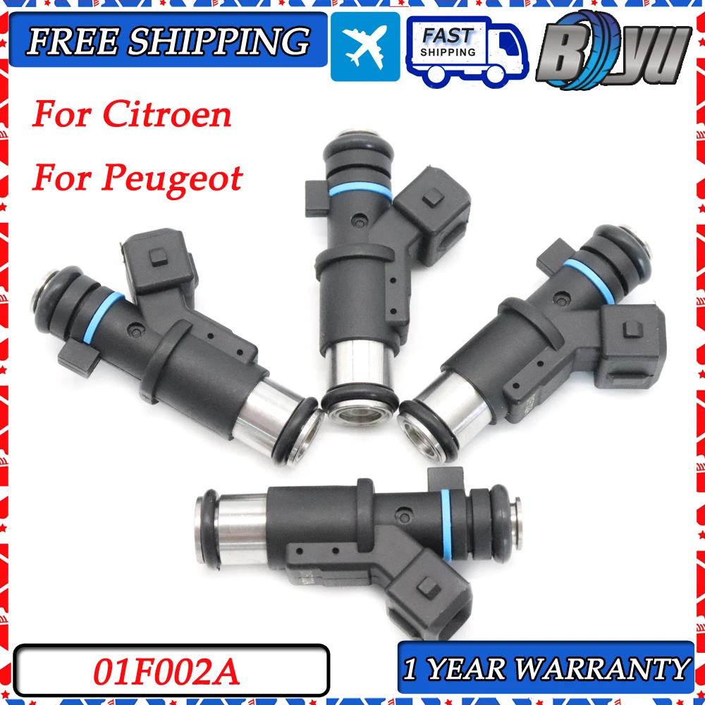 

4PCS 01F002A For Peugeot 206 306 307 1007 For Citroen Berlingo C2 C3 1.4L Car Nozzle Fuel Injector 0280156357 75116357 New