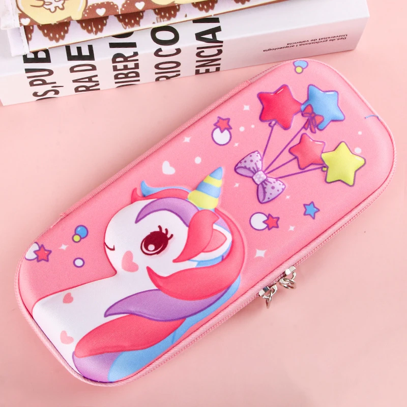 3D Cartoon Kawaii Pencil Cases EVA Pencil Bags Large Capacity Multifunctional School Stationery Cute Pencil Boxes for Students