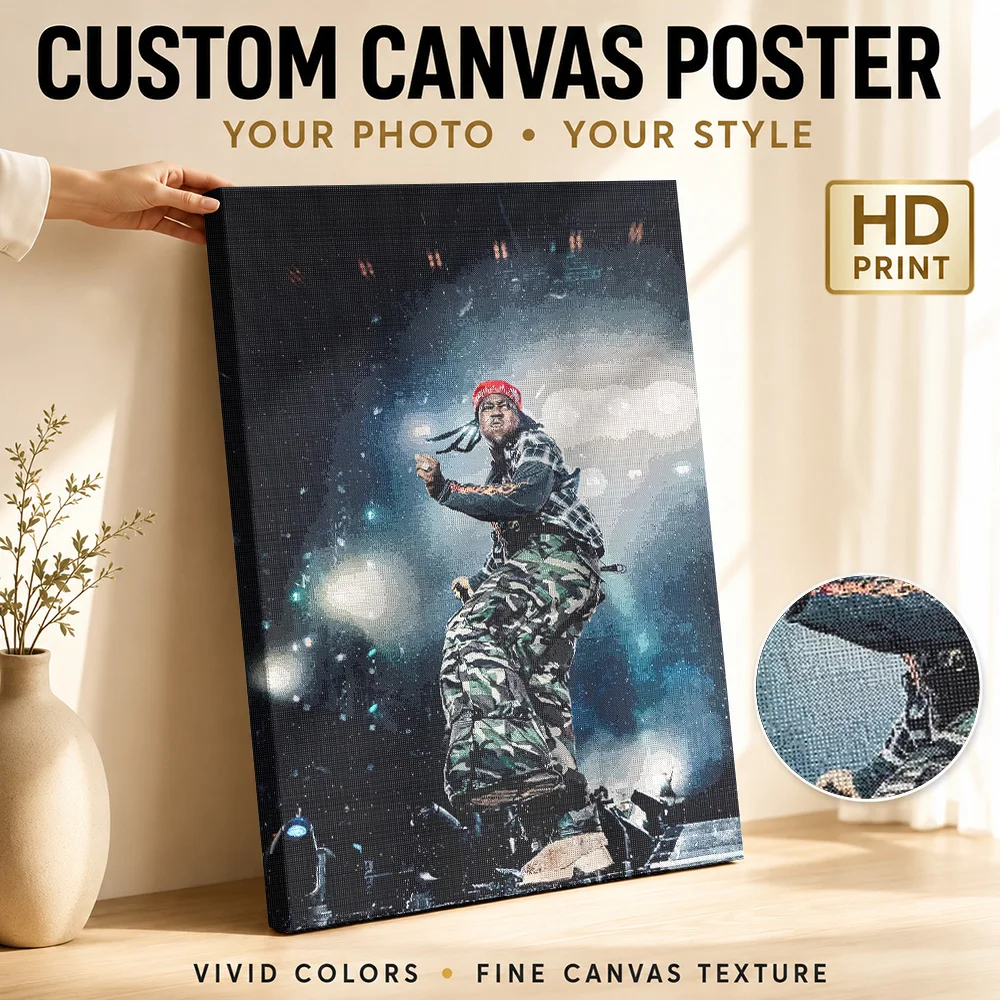 Don Toliver Stage Performance Canvas Poster Personalized Photo Contemporary Wall Art For Music Corner, Record Collector Gift