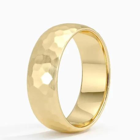 Schwarzer Paarring aus gebürstetem Edelstahl, modisch, gehämmerte, facettenreiche Titanringe für Männer und Frauen, Hochzeit, Verlobung, Schmuck