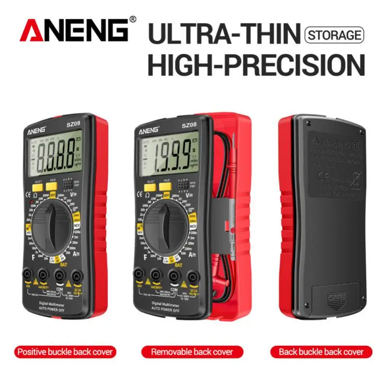 ANENG SZ08 Digital Multimeter Voltage Resistance Meter AC/DC Ammeter 600V Voltmeter Multimetr Electrician LCD Backlight Ohm Test