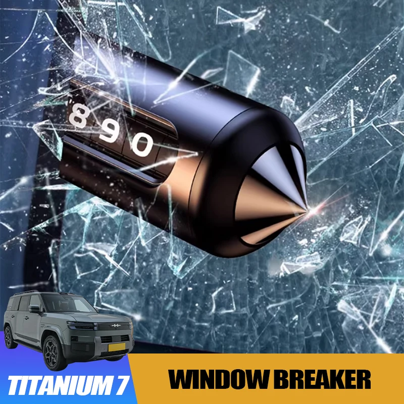 

Алюминиевый парковочный номерной знак для BYD Leopard 7, титановый 7, оконный выключатель, нескользящая силиконовая основа, аксессуар для интерьера