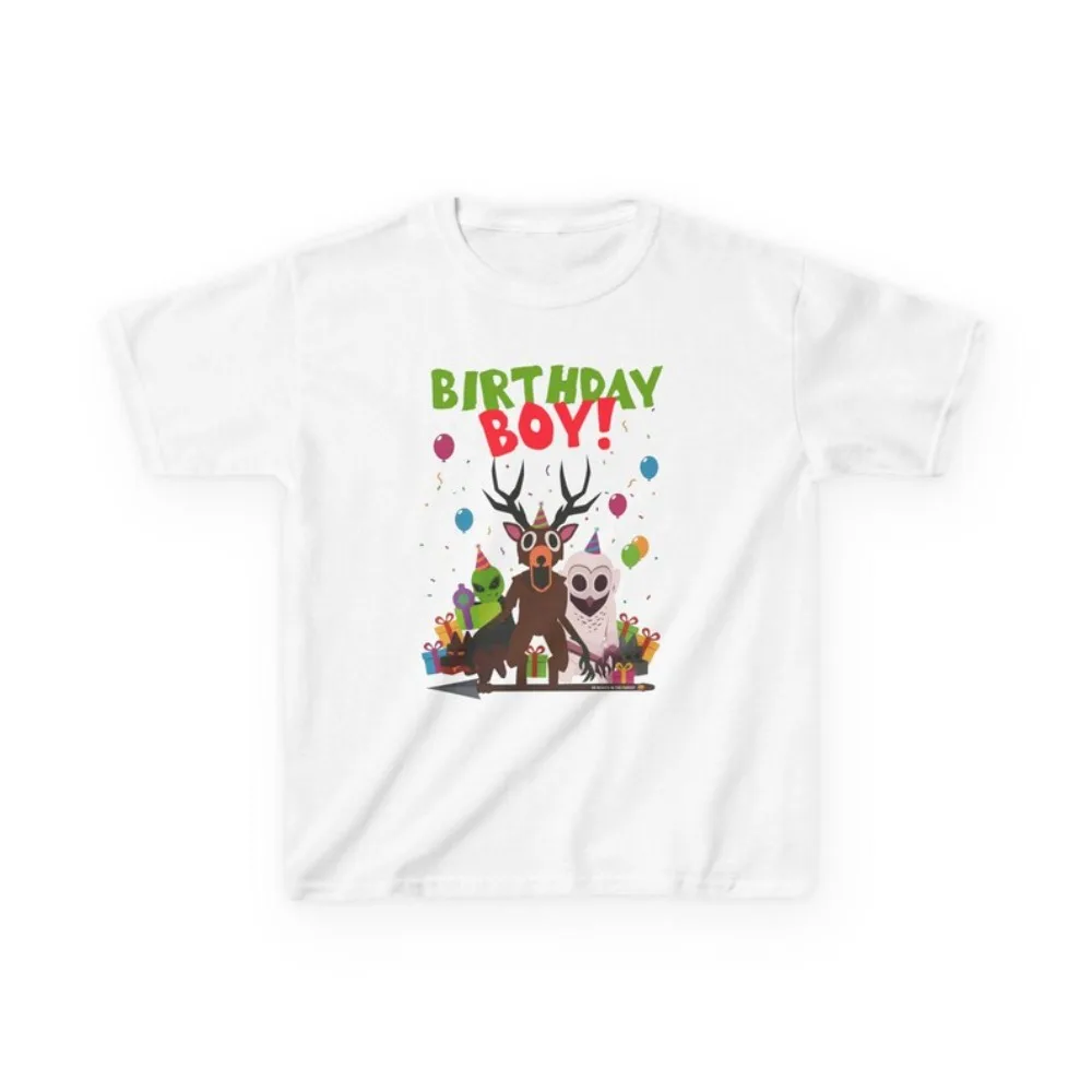 99 Nights in The Forest Inspired Deer Owl Alien T-shirt Kids Birthday Boy Tee Gift for Boys Party Wear Cute Tees for Kids Shirt