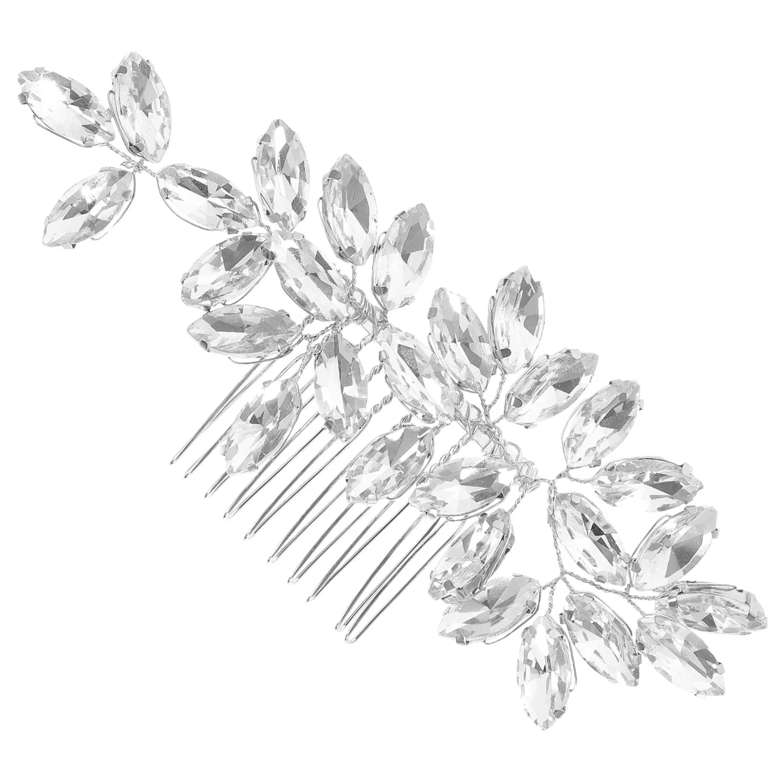 

Chic Rhinestone Hair Comb for Bride Wedding Side Comb Decorative Hair Accessory Women Sparkling Fashionable Secure Comfortable