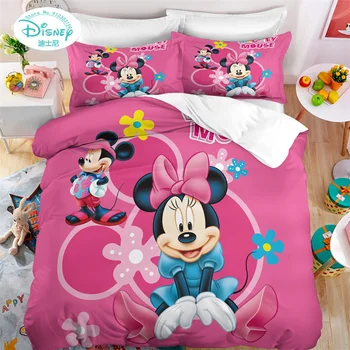 Disney duvet cover sets Mickey Minnie Mouse duvet cover pillowcase digital printed duvet cover set for boys girls Disney duvet cover sets Mickey Minnie Mouse duvet cover pillowcase digital printed duvet cover set for boys girls