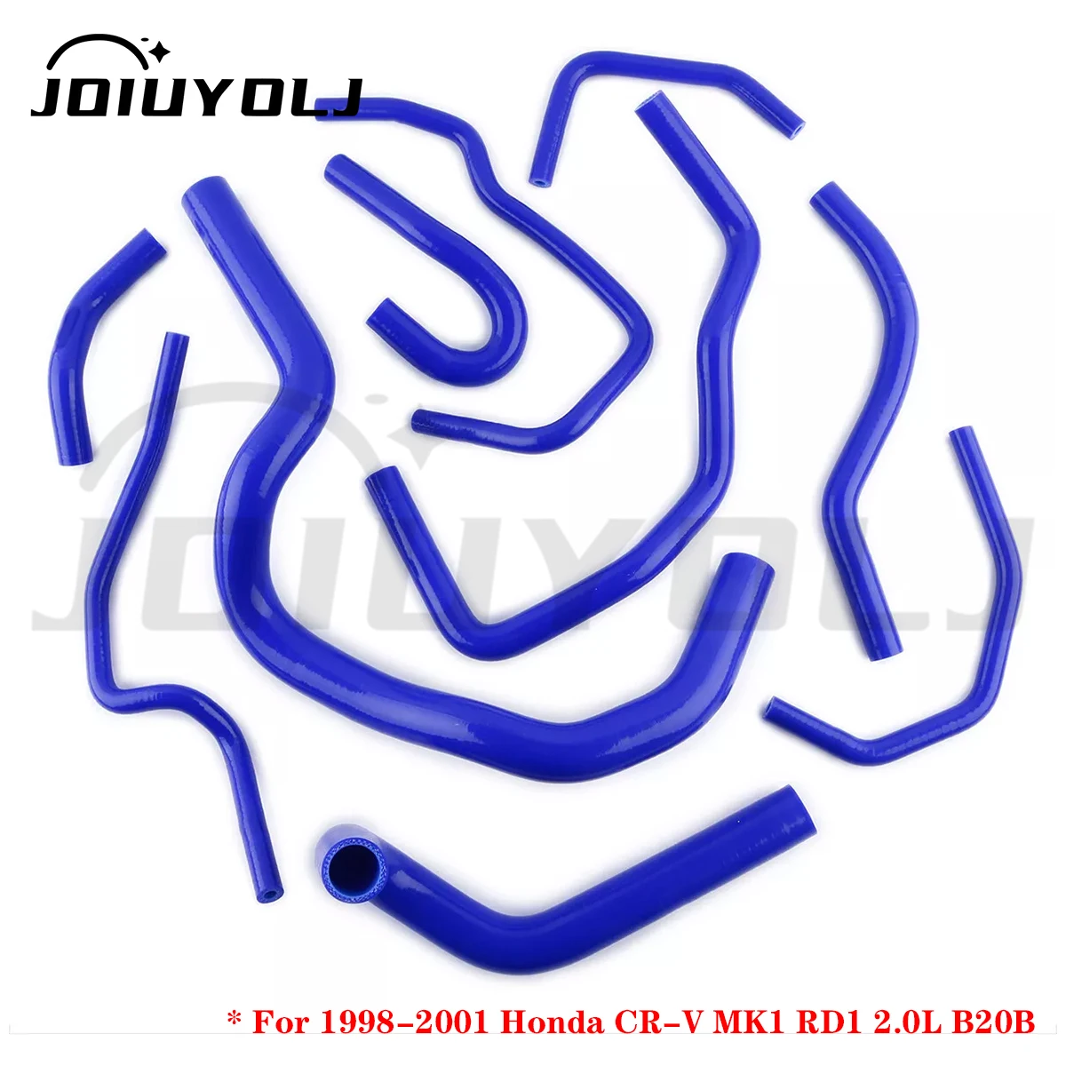 

For 1998-2001 Honda CR-V MK1 RD1 2.0L Silicone Radiator Coolant Hose Kit B20B Engine Silicone Cooling Pipe Tubing Set