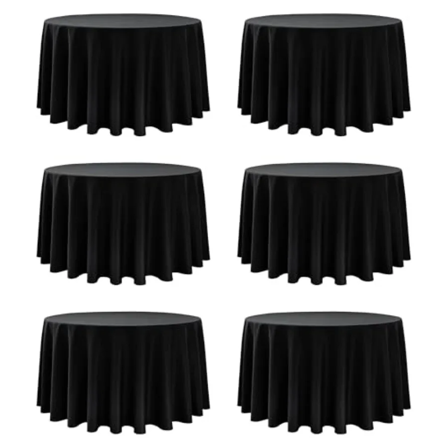 

Набор из 6 черных чехлов для стульев на 20 мест, устойчивых к пятнам, для стульев высотой 5-6 футов - Моющиеся чехлы для свадеб, банкетов, дней рождения, мероприятий