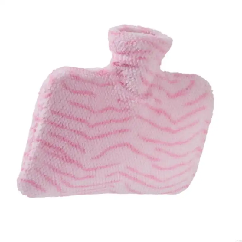 Large Size Hot Water Bottle Soft Fleece Surfaces Safe Warm Water Bag Bed Warming Warmers for Home Office Travel Use 0XXB