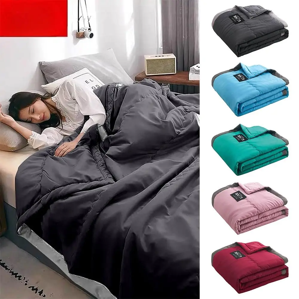 New Double Sided Cooling Blanket Skin-Friendly Breathable Conditioning Quilt Cold Effect Spring Summer Cooler Quilt