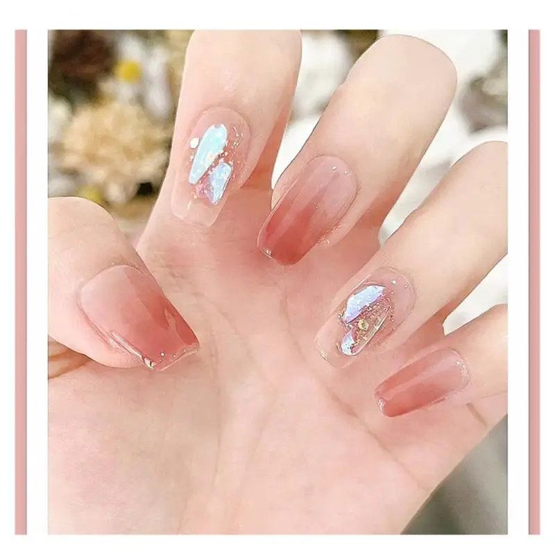 Opal Flakes Nail Sequins Holographic Glitter Nail Crystal Acrylic Powder Irregular Shiny Mermaid Mirror Neon