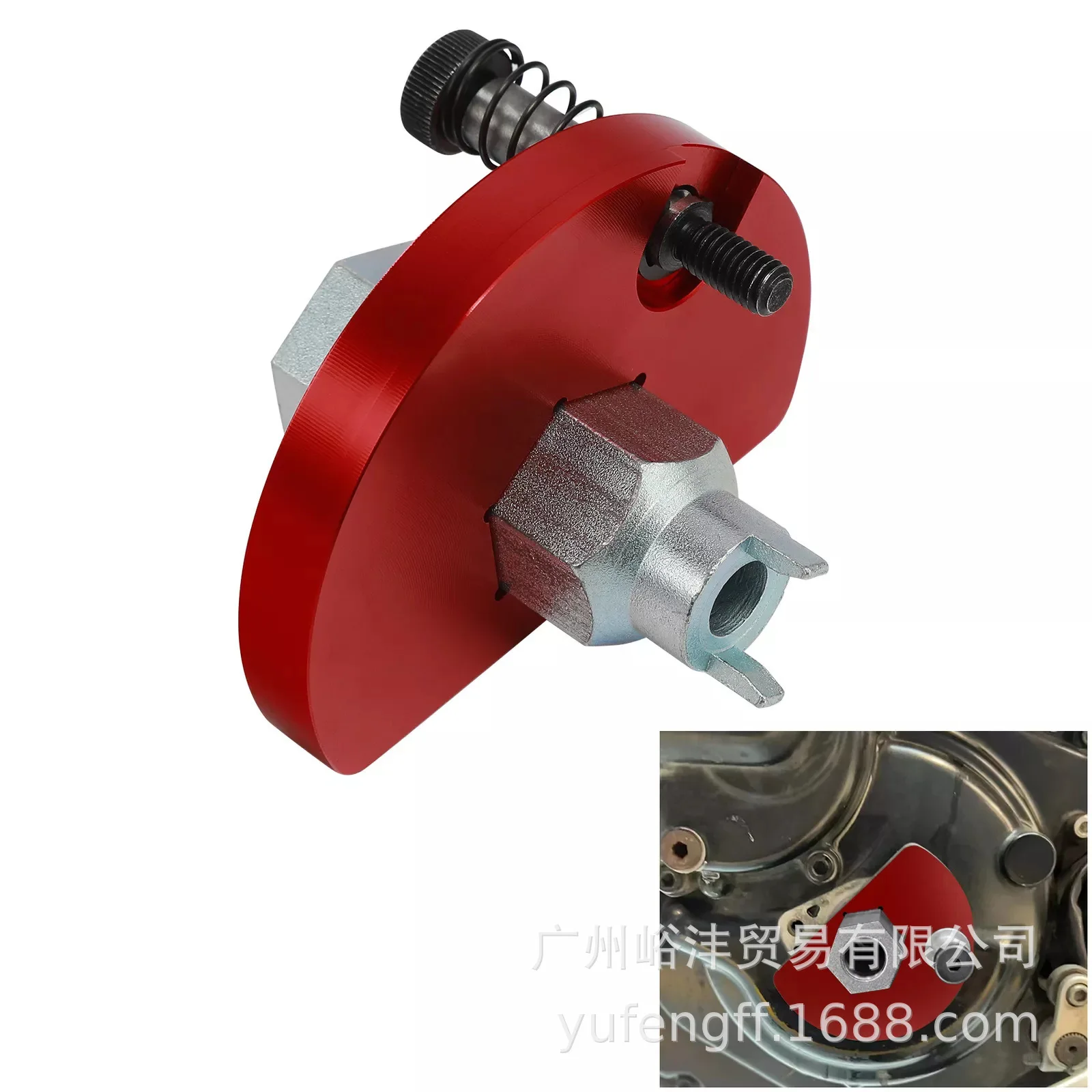 

Suitable for Ducati 1200/939 Devil Crankshaft Side Cover Locator to locate belt roller 2010-21.