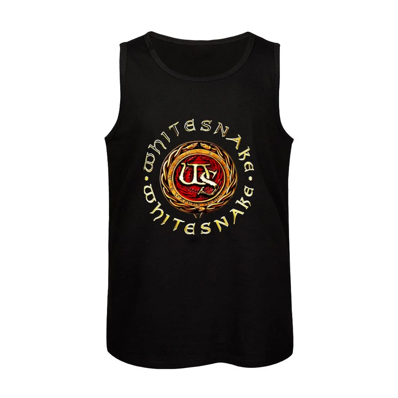 whitesnake logo band rock metal 90art Essential Tank Top Male vest Men sleeveless tee Vests