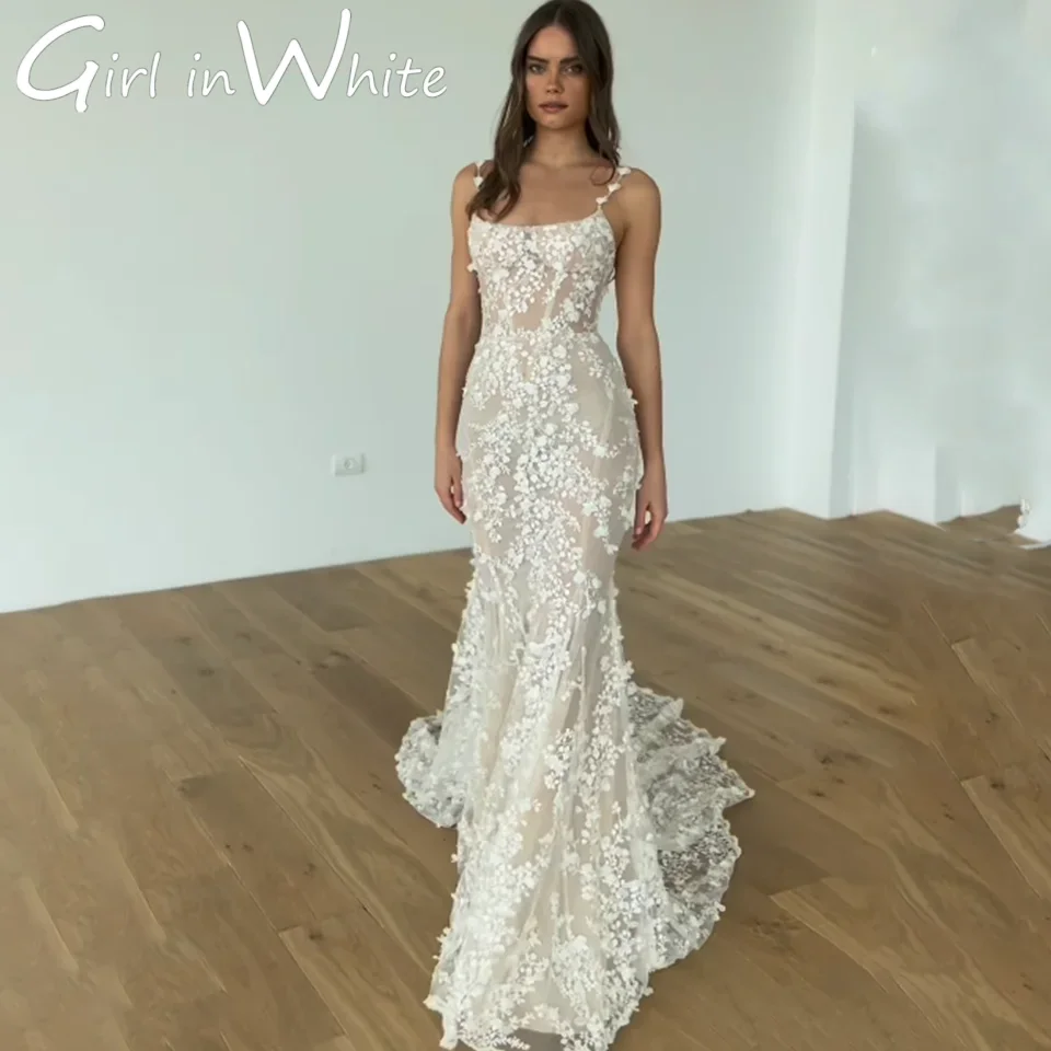 

Customized Gowns Square Collar Embroidery Wedding Dresses A-Line Lace Appliques Custom Made Sweep Train Ball Gown For Women