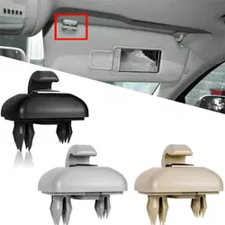 Cinza Interior Viseira de sol Clip Holder, Suporte Hanger, Audi A1, A3, A4, A5, Q3, Q5, S3, S4, S5, TT, Allroad, 8U0857562A, 2pcs