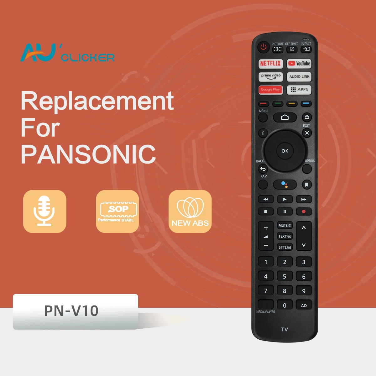 PN-V10 Voice Remote Control RC700P Suitable for Panasonic 4K HD smart TV TH-43 49 55 65LX800HTX-43LXW834 TX-55LXT886